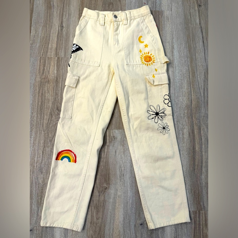 High rise off white PAC Sun cargo/carpenter jeans size 23